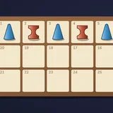 Senet board of thirty squares